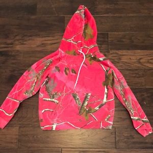 Pink Camo Realtree hoodie size small